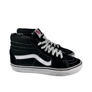 Vans Sk8 Hi Black High Top Lace Up Skateboard Shoes Sneakers Women's Size 8